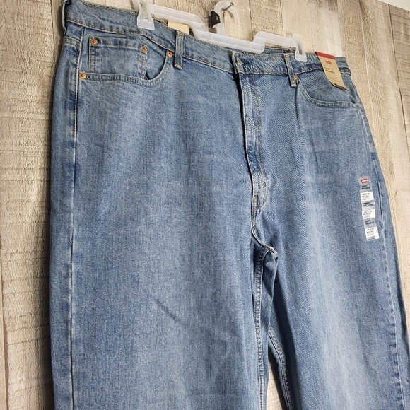 Men's Levi's 550 Relaxed-Fit Stretch Straight Blue Jeans 46x30 New - Picture 5 of 15